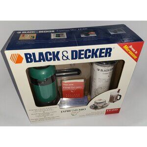 Black & Decker 2 Min Espresso Mio Microwave Expresso Maker NEW in BOX W/ Frother